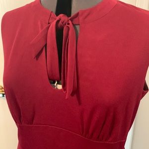 ModCloth maroon 1940s keyhole tie dress. Great condition!